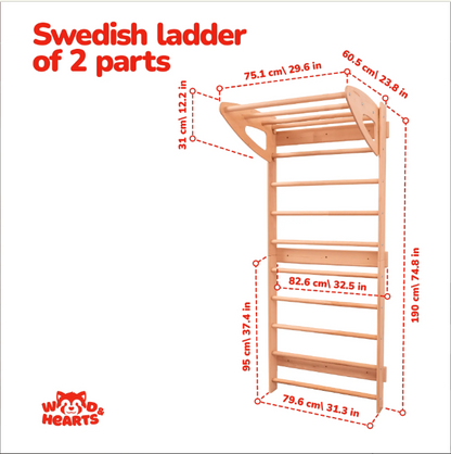 Swedish Wall Gym Set with Accessories