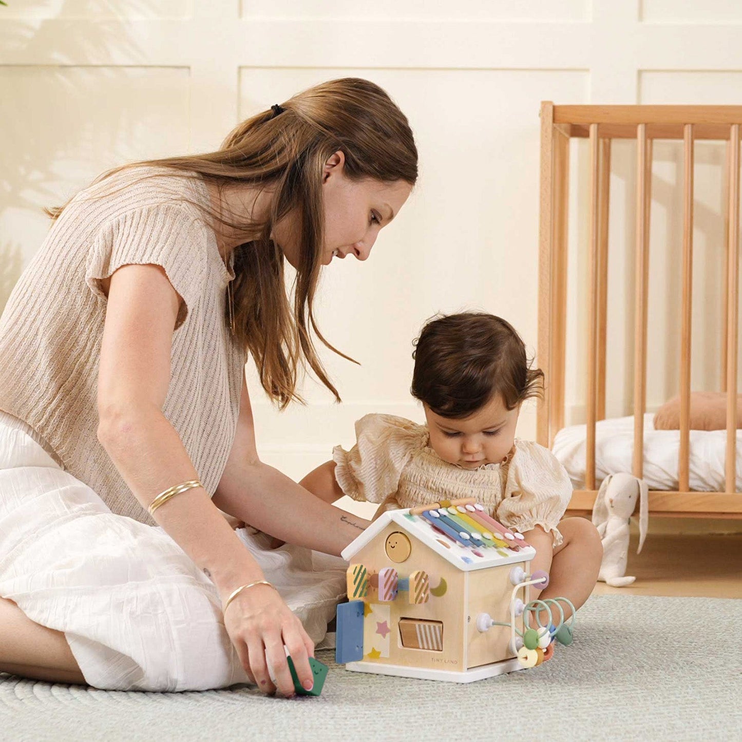 Tiny Land® Cottage Activity Cube - Morandi