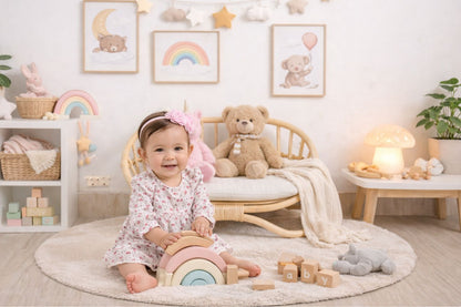 The "Petite Reverie" Miniature Rattan Doll Couch