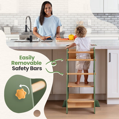 Montessori Toddler Tower - Adjustable Kitchen Stool Helper