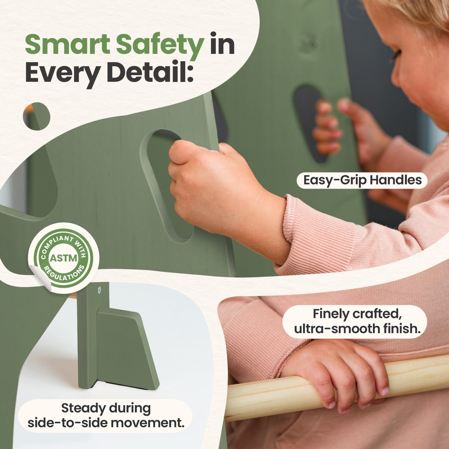 Montessori Toddler Tower - Adjustable Kitchen Stool Helper