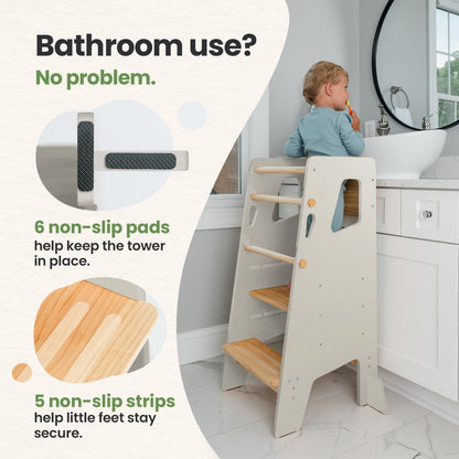 Montessori Toddler Tower - Adjustable Kitchen Stool Helper