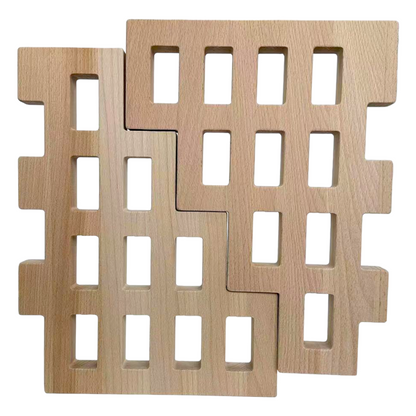 **Pre-order (Ships in 2-3 weeks)** 2 Pcs Wooden Skyline Window Building Set ONLY