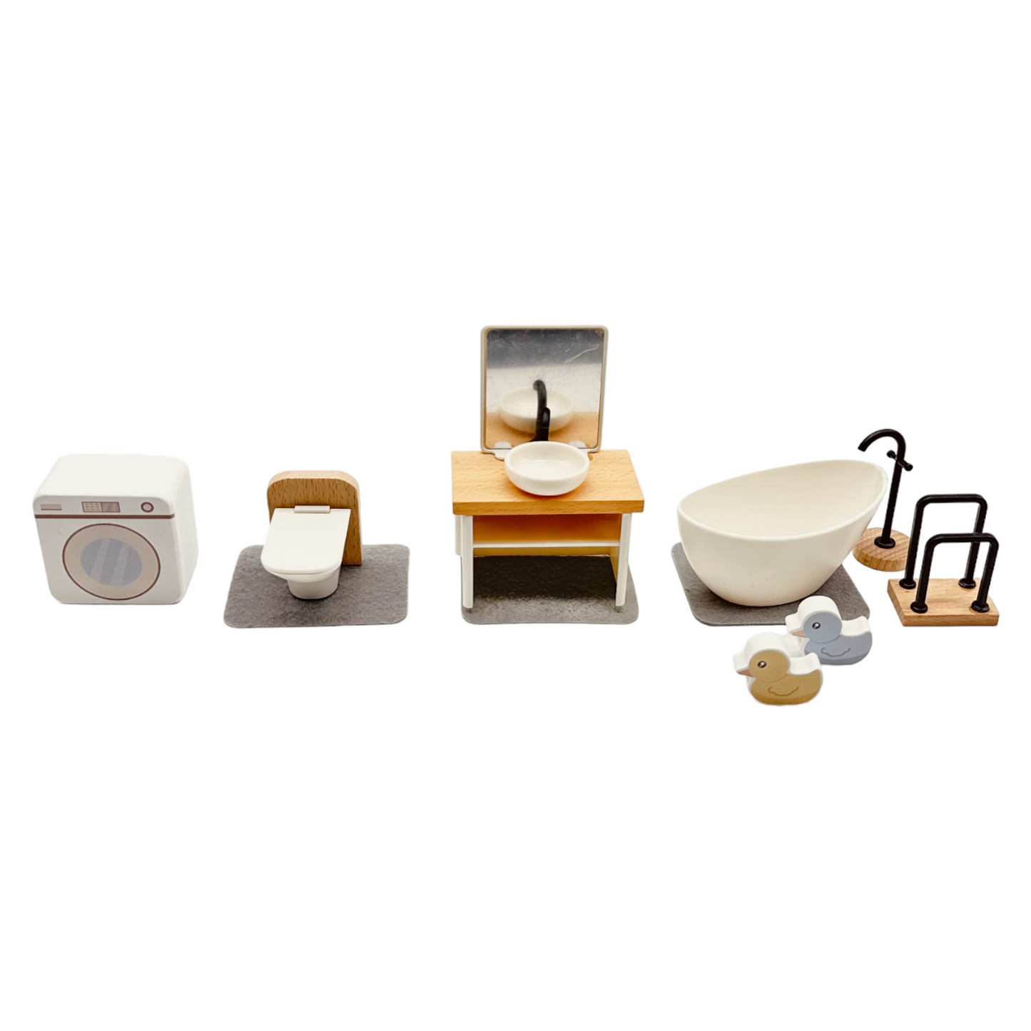 **Pre-order (Ships in 1-2 Weeks)** Wooden dollhouse miniature furniture play set