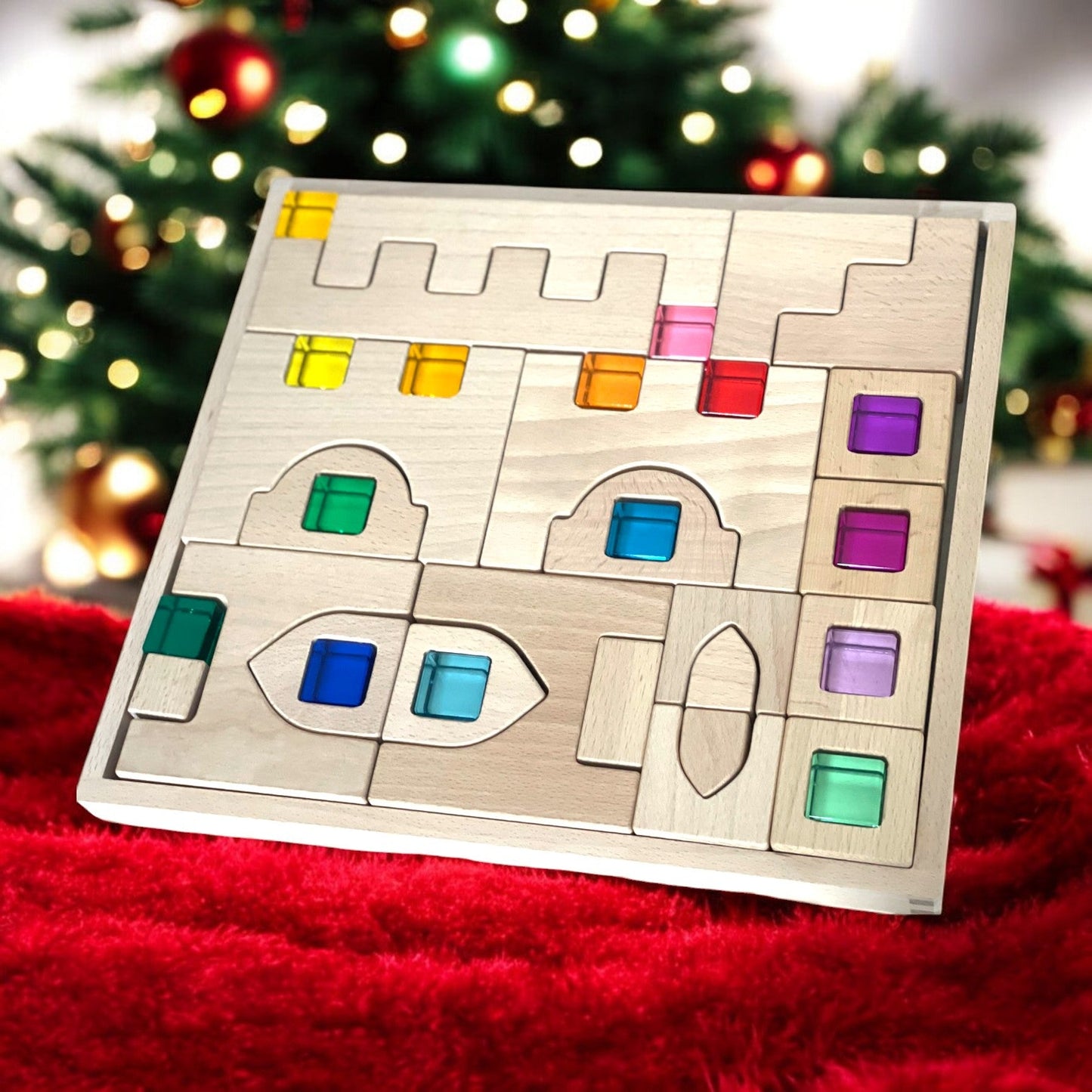 **Pre-order (Ships in 2-3 Weeks)**26 Pcs Fairy Tale Town Blocks Set with Storage Tray