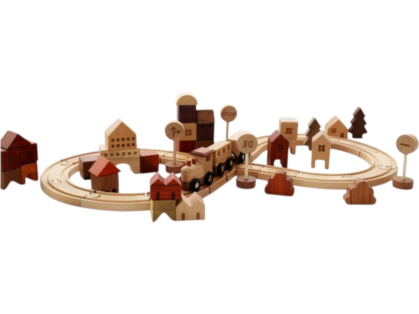 **Pre-order (Ships in 2-3 weeks)** 56 PCS Town Exploration Train Set with Track