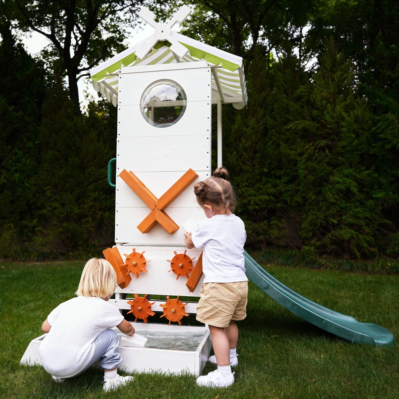Aloe wooden outdoor mini play station with water fun