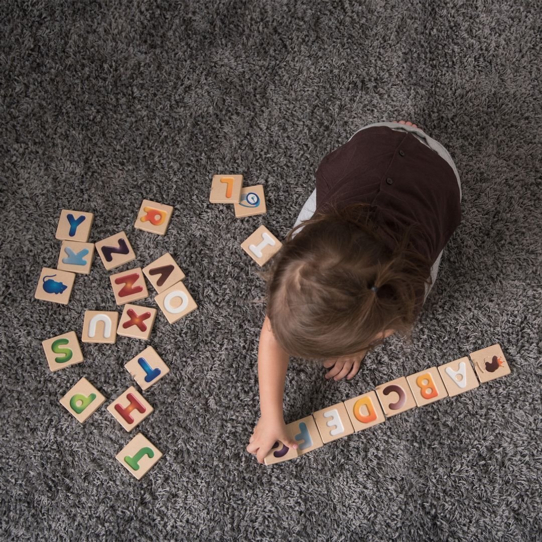 Alphabet A - Z Gradient Tiles - The Nurturing Nook