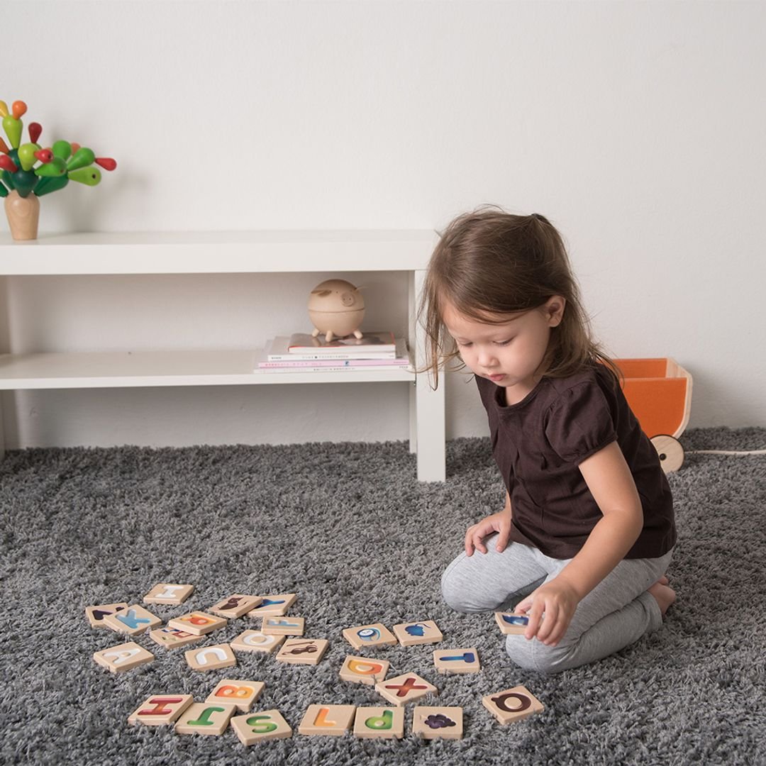 Alphabet A - Z Gradient Tiles - The Nurturing Nook