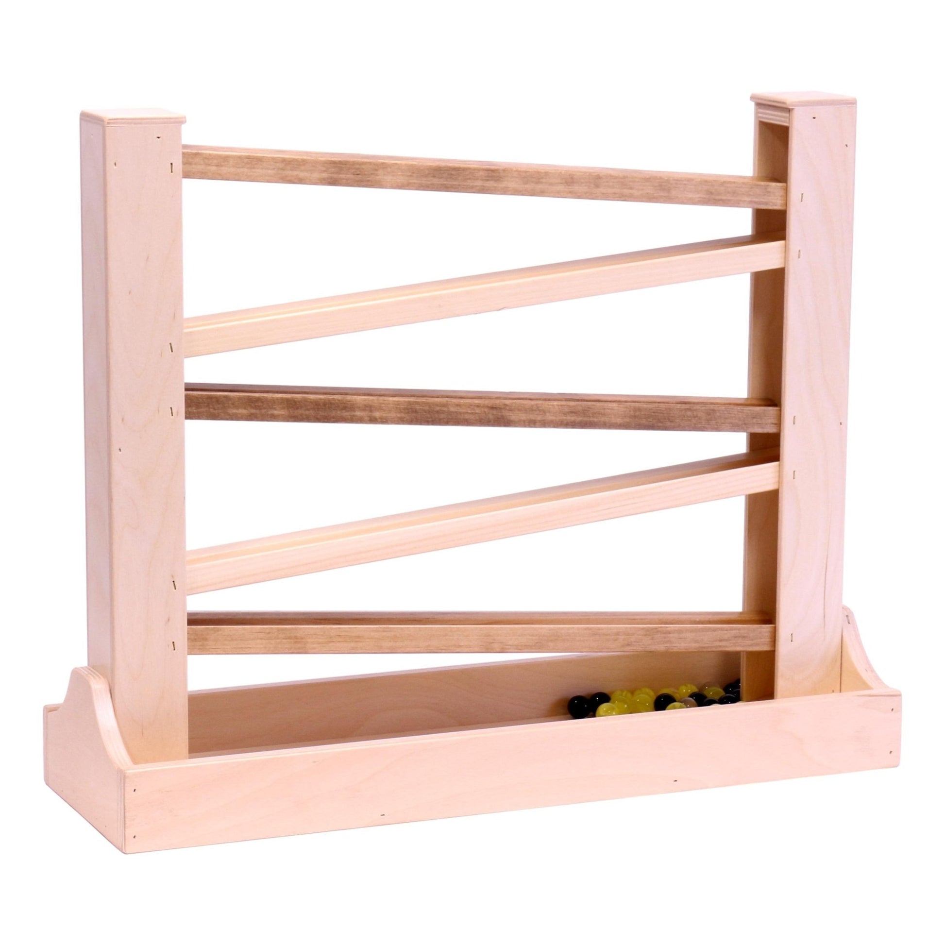 Amish - Made Heirloom Marble Roller Wooden Toy - Child - Safe Finish - The Nurturing Nook