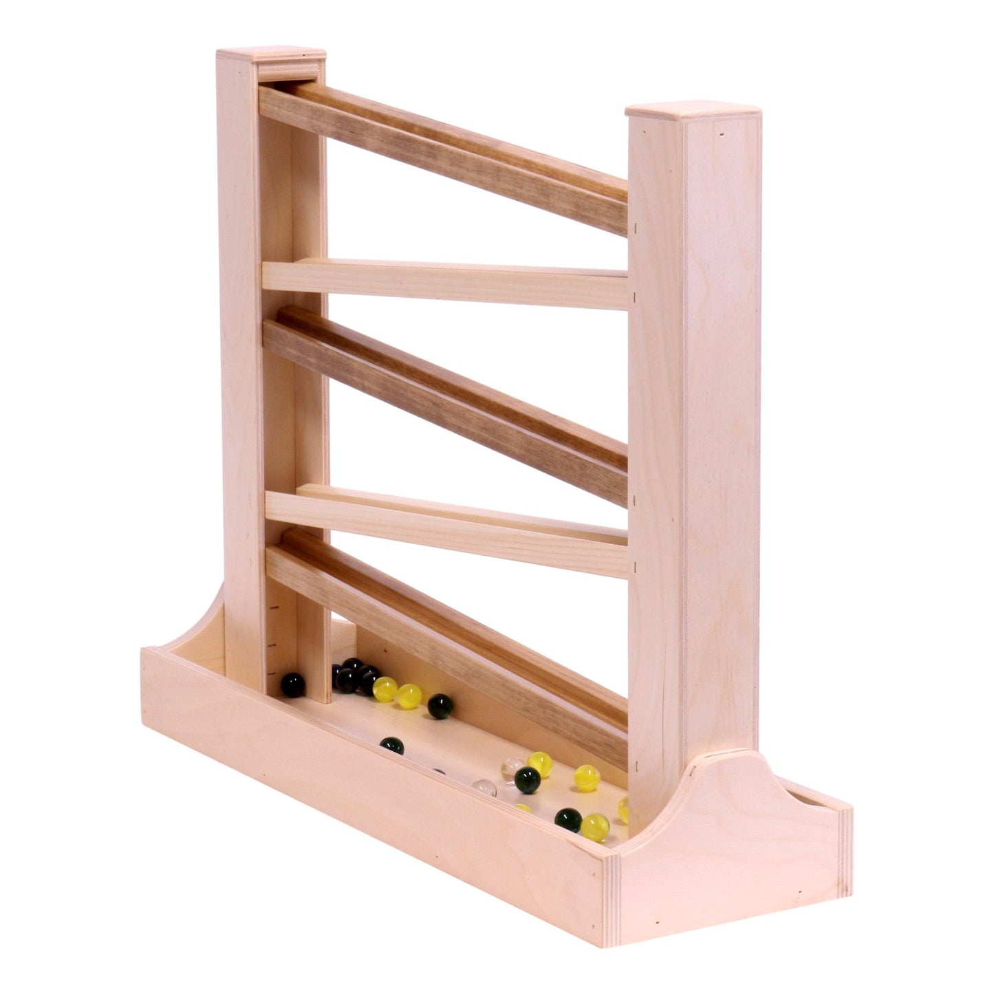 Amish - Made Heirloom Marble Roller Wooden Toy - Child - Safe Finish - The Nurturing Nook