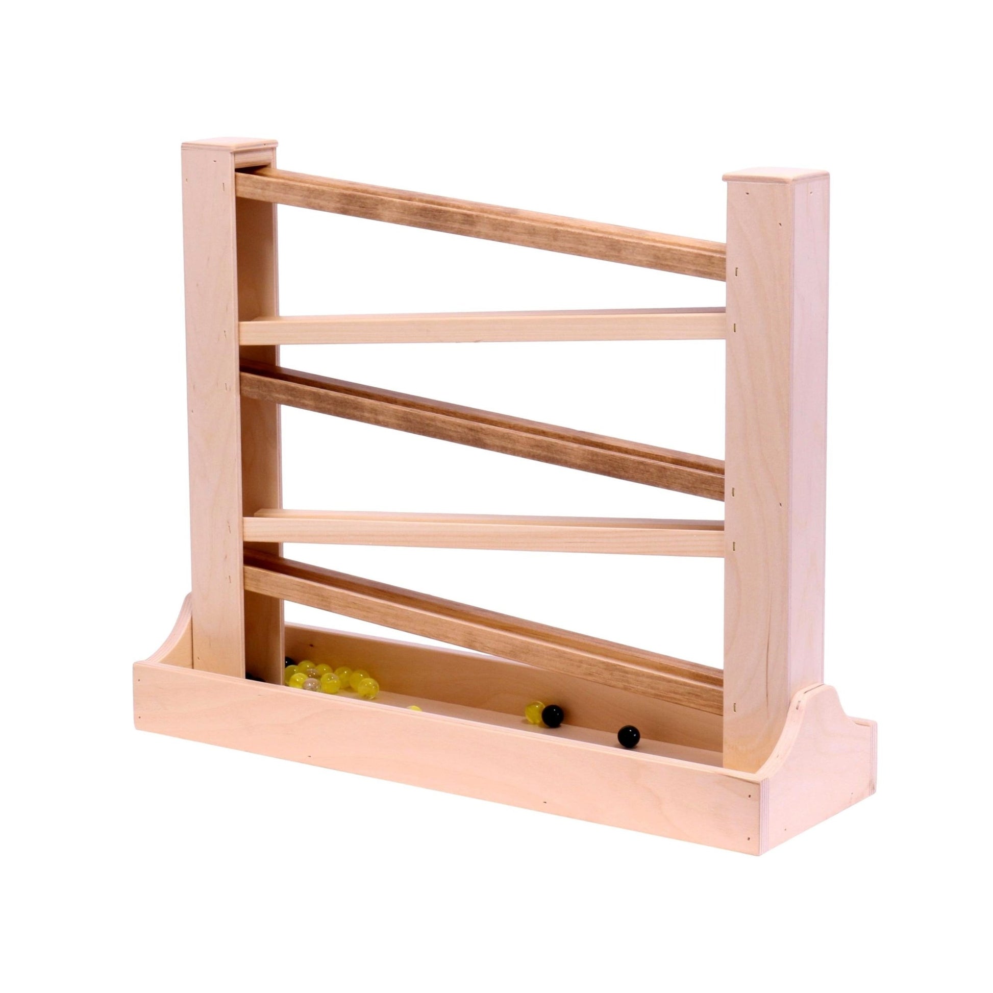 Amish - Made Heirloom Marble Roller Wooden Toy - Child - Safe Finish - The Nurturing Nook