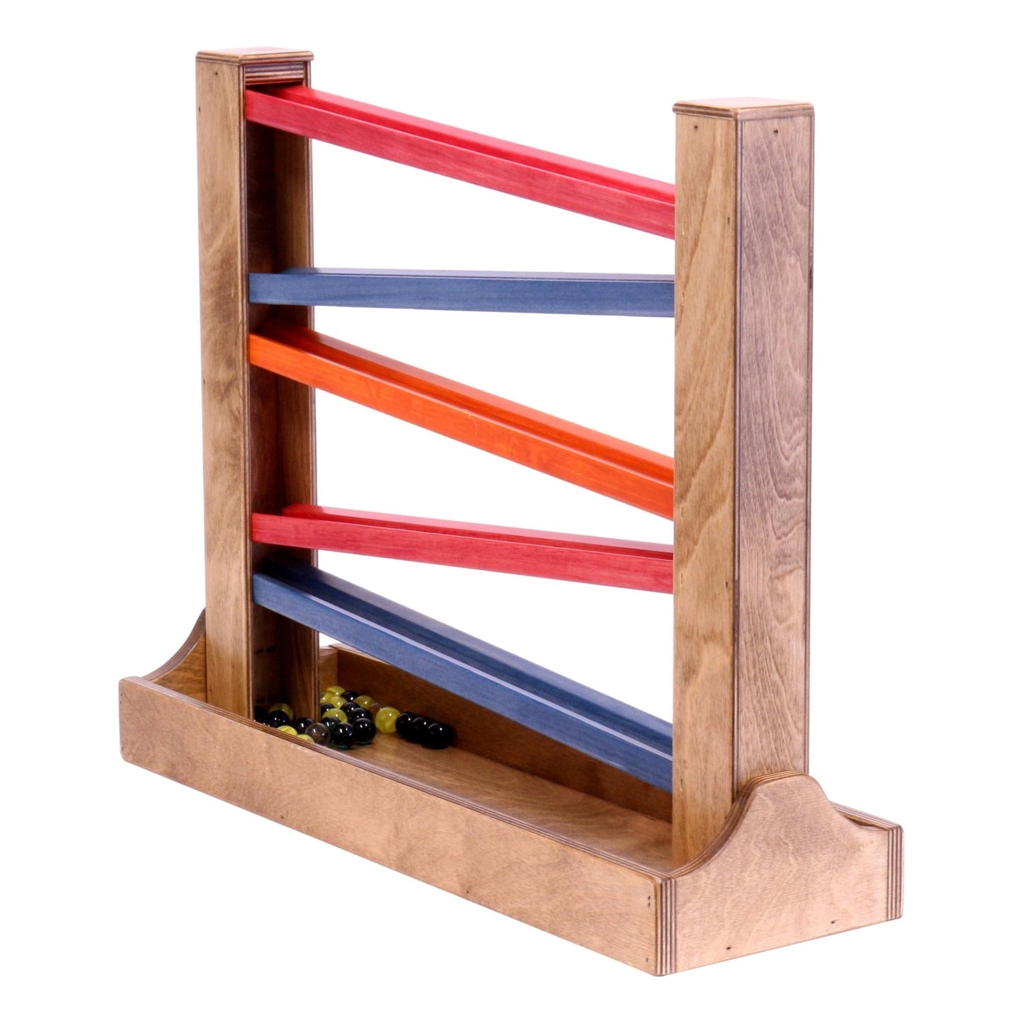 Amish - Made Heirloom Marble Roller Wooden Toy - Child - Safe Finish - The Nurturing Nook