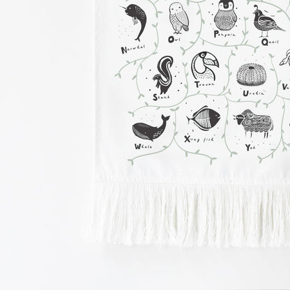 Animal alphabet tapestry - The Nurturing Nook
