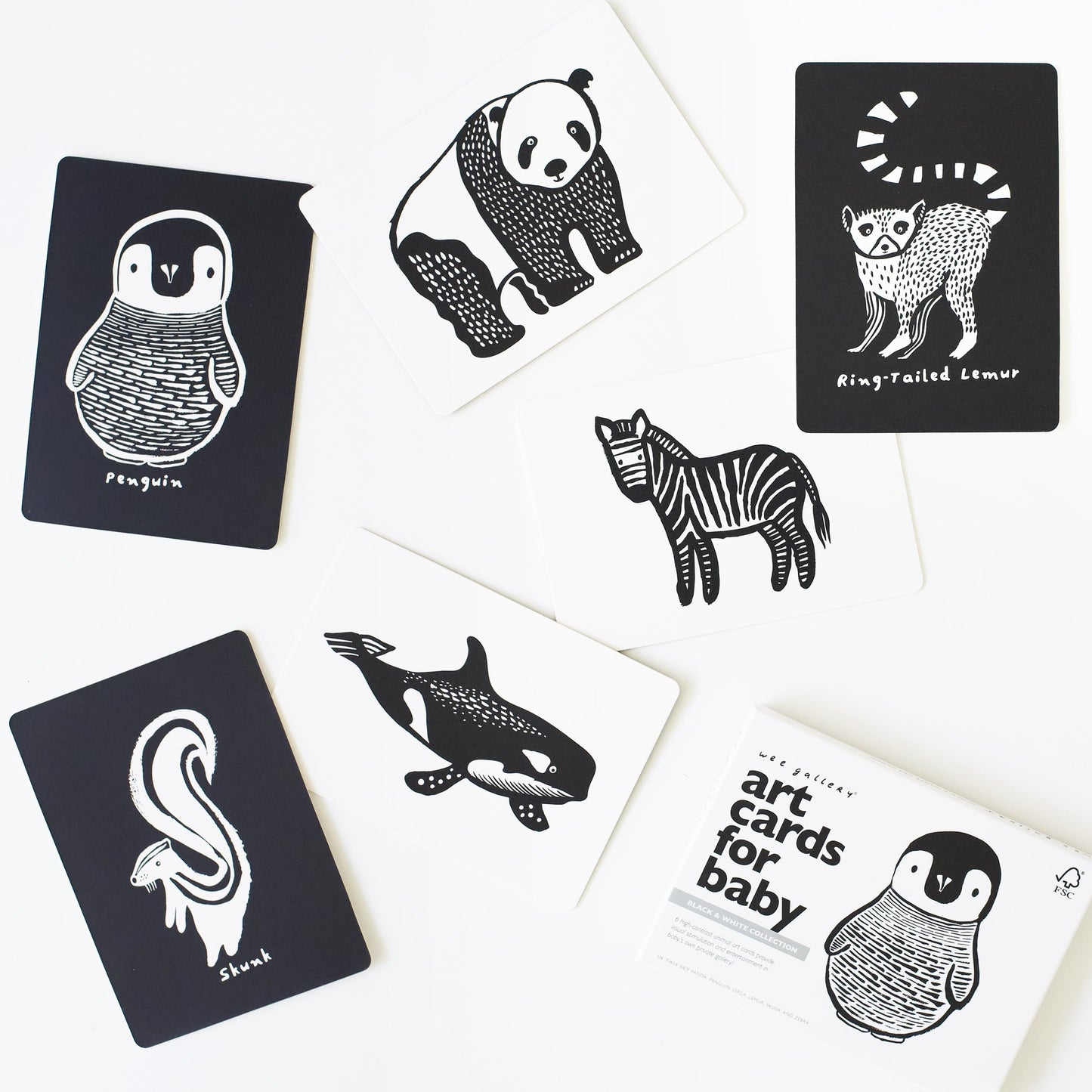 Art Cards for Baby - Black and White Collection - The Nurturing Nook