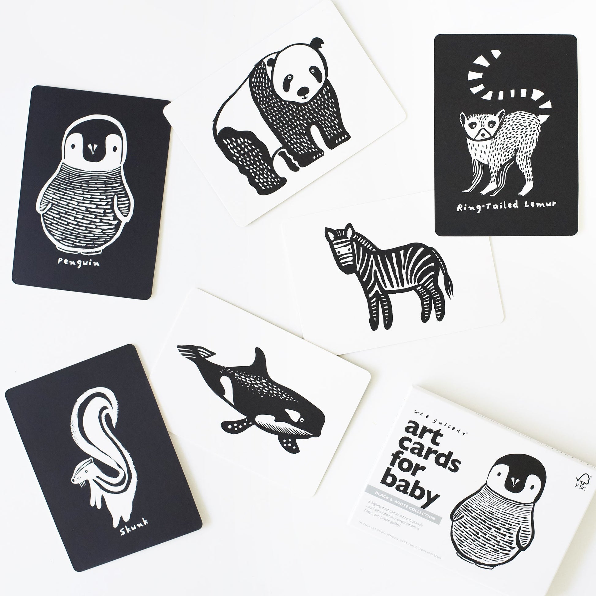 Art Cards for Baby - Black and White Collection - The Nurturing Nook