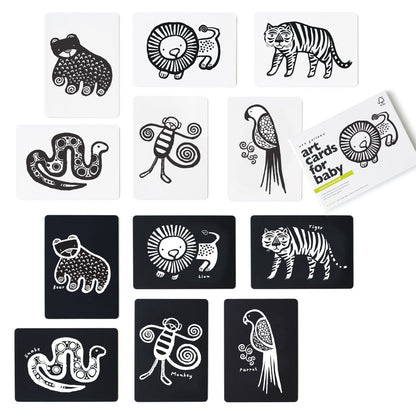 Art Cards for Baby - Jungle Collection - The Nurturing Nook