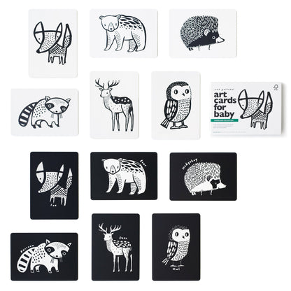 Art cards for baby – woodland - The Nurturing Nook