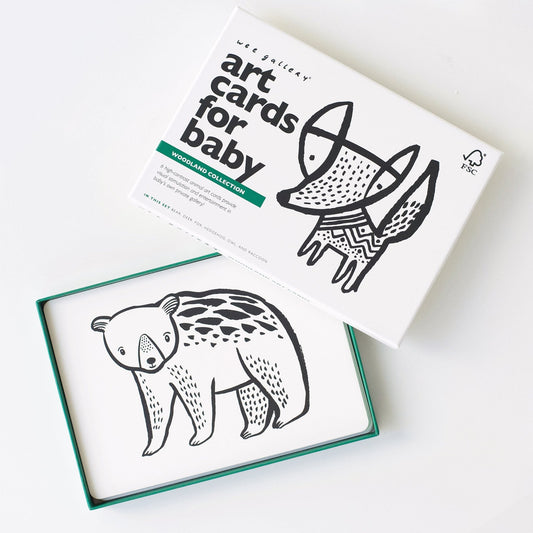 Art cards for baby – woodland - The Nurturing Nook