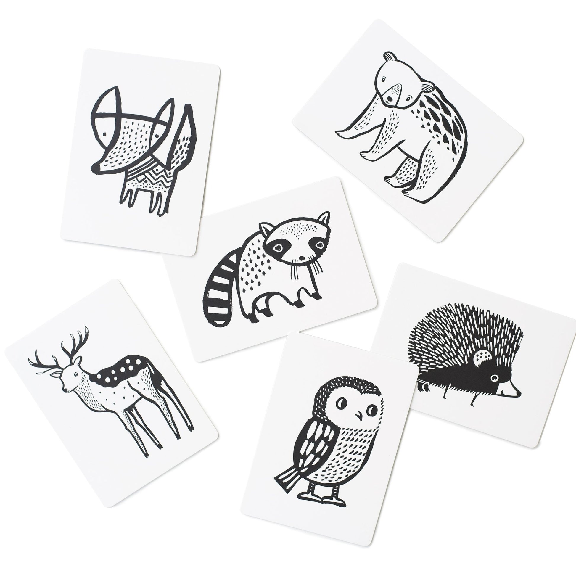 Art cards for baby – woodland - The Nurturing Nook