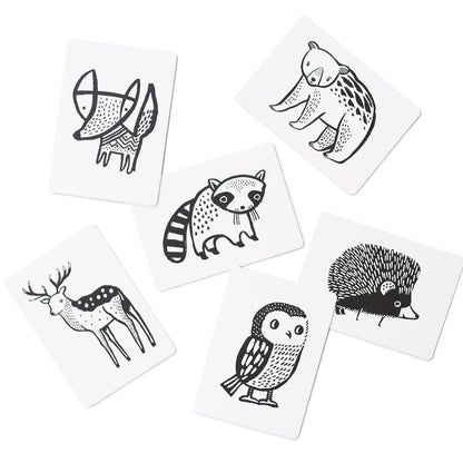 Art cards for baby – woodland - The Nurturing Nook