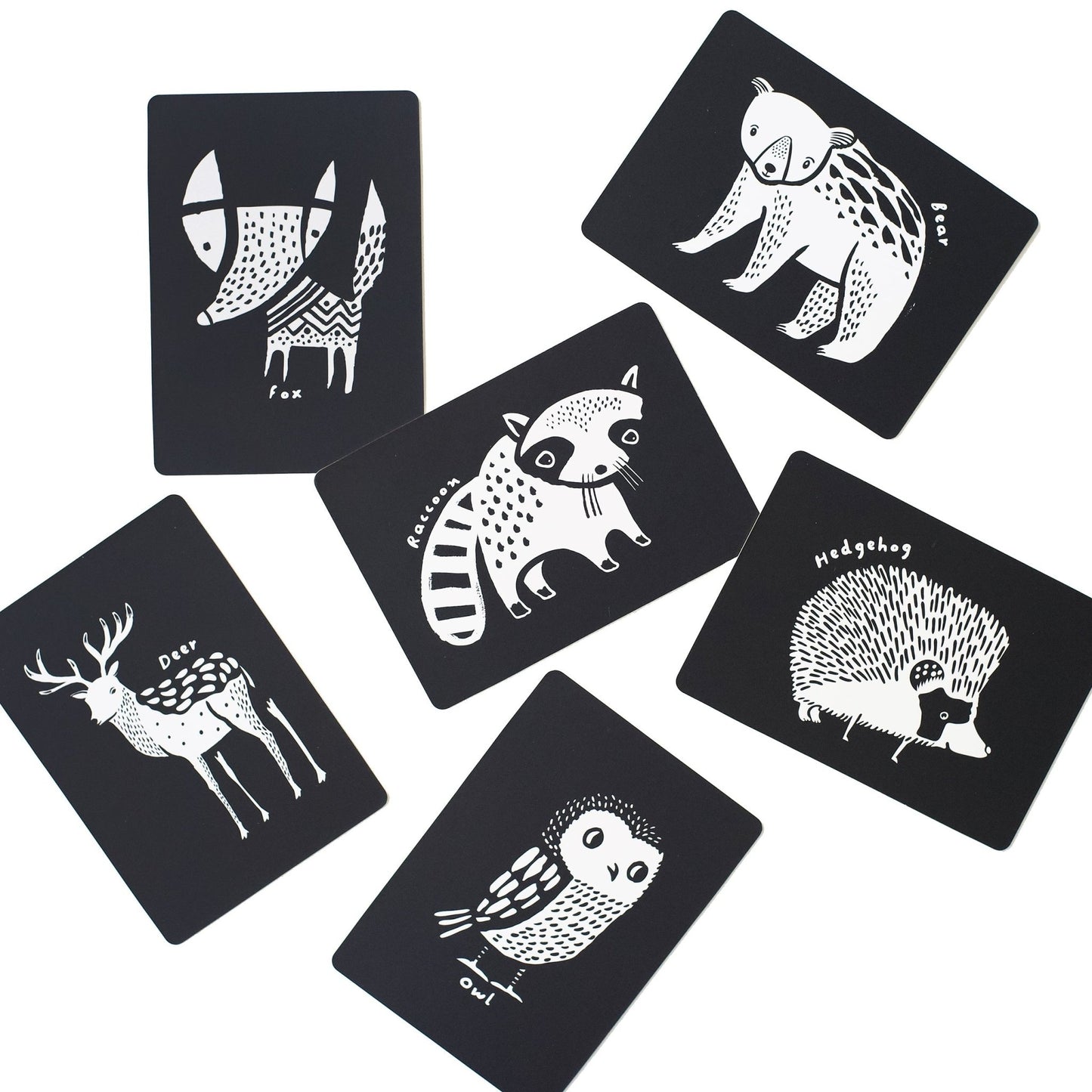 Art cards for baby – woodland - The Nurturing Nook