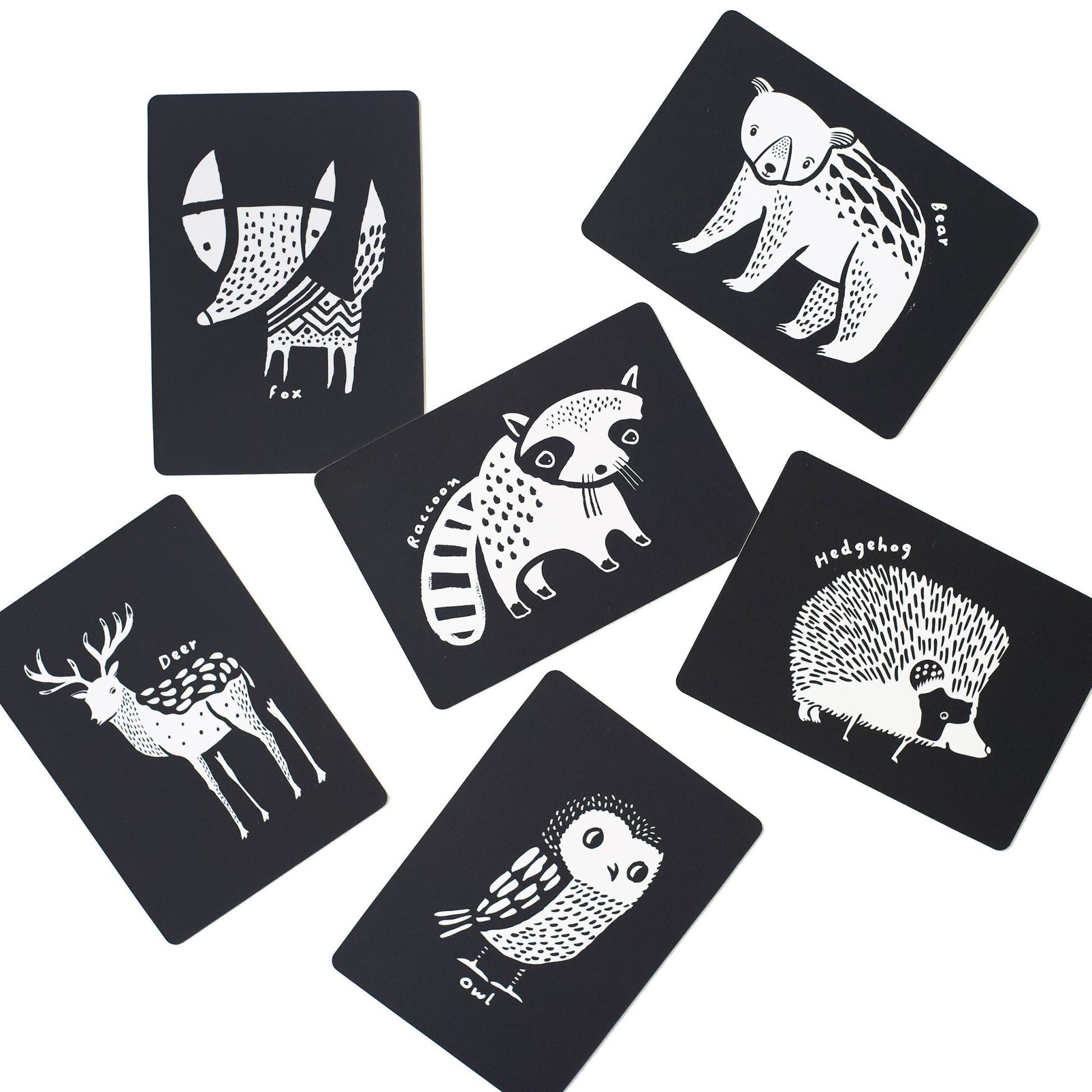 Art cards for baby – woodland - The Nurturing Nook