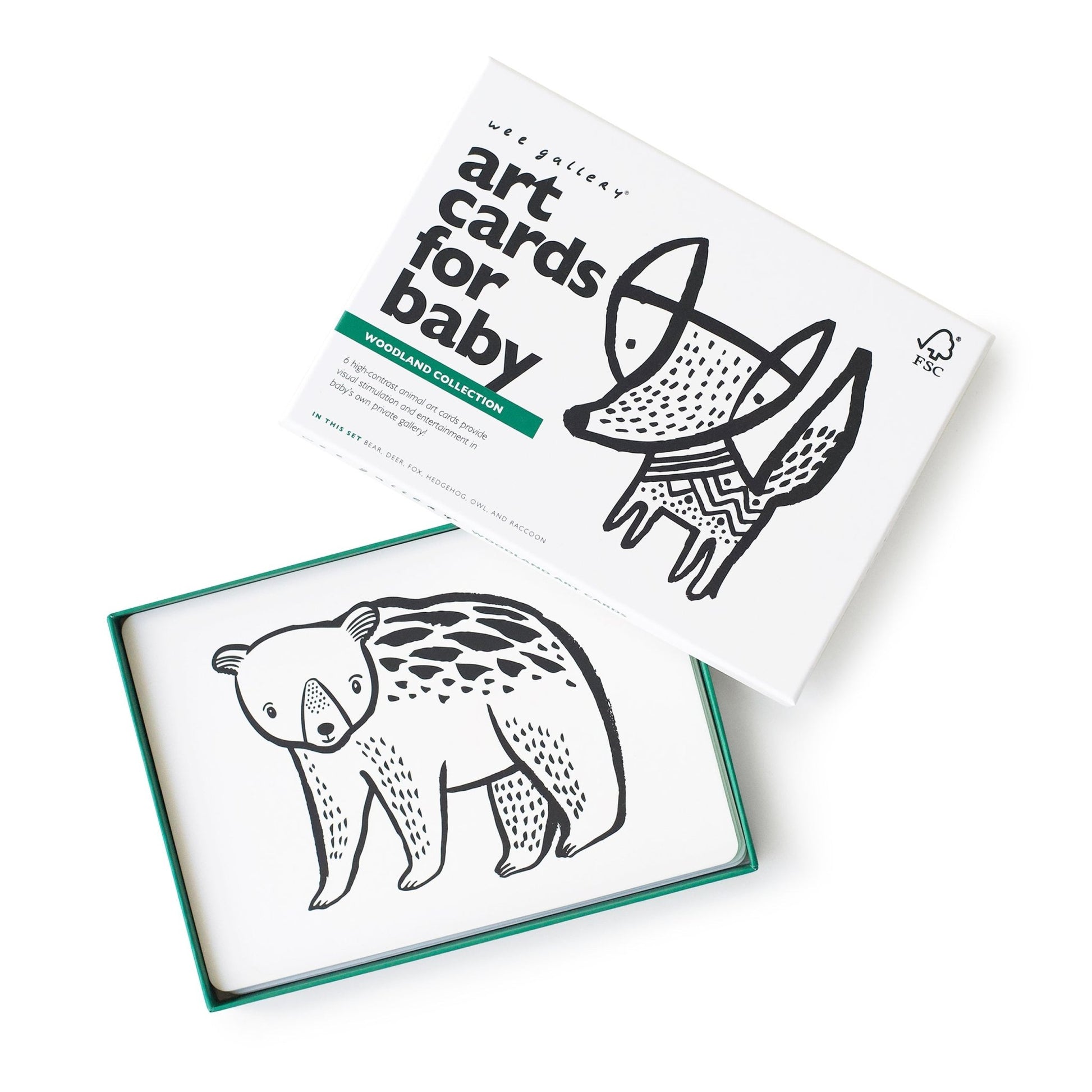 Art cards for baby – woodland - The Nurturing Nook