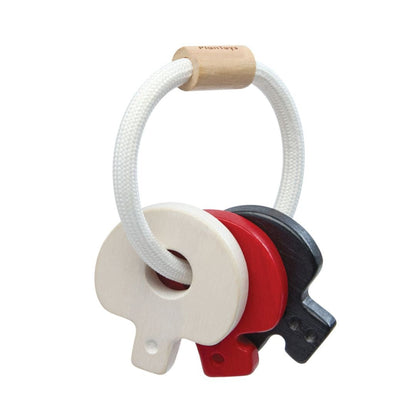 Baby Key Rattle - High Contrast - The Nurturing Nook