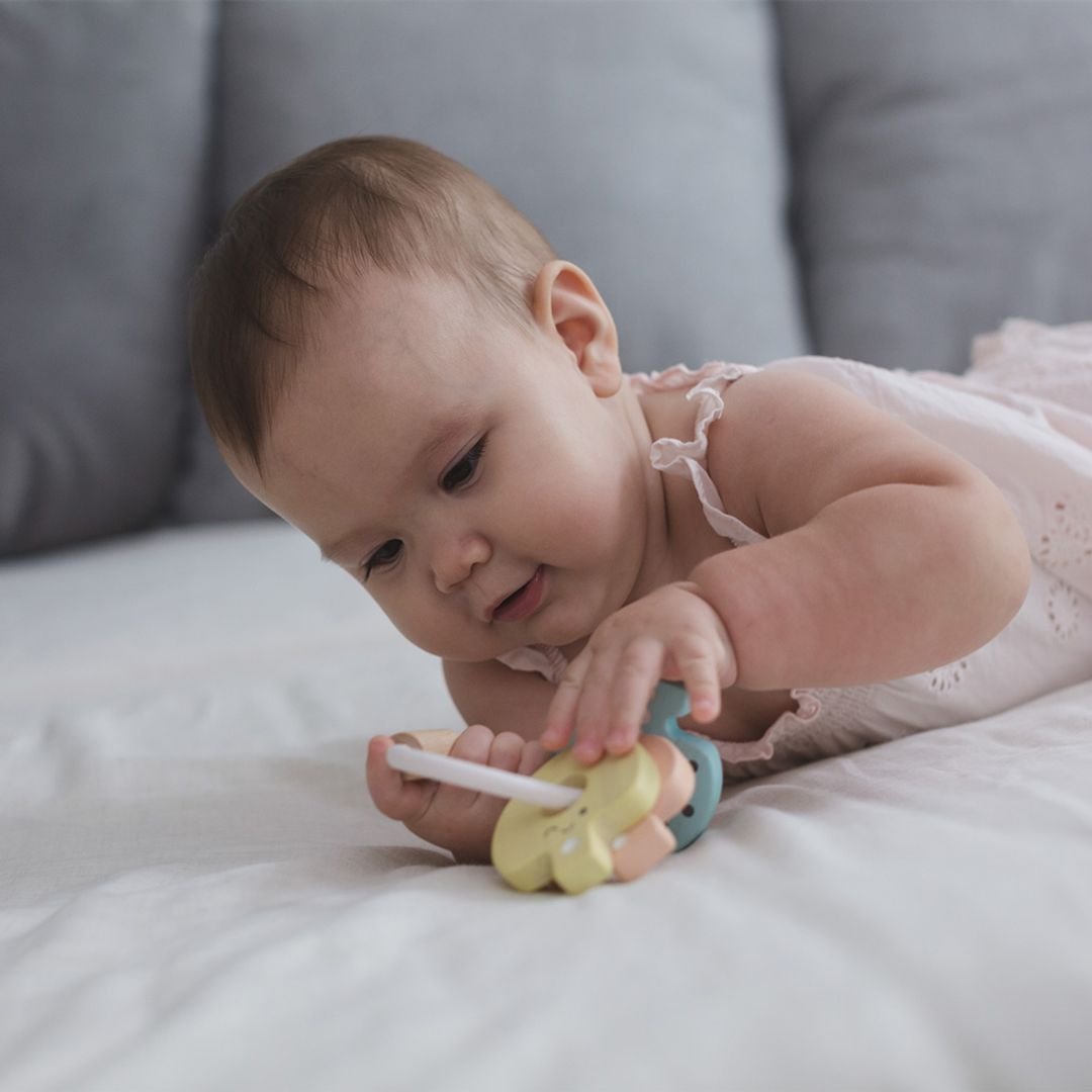 Baby Key Rattle - Pastel - The Nurturing Nook