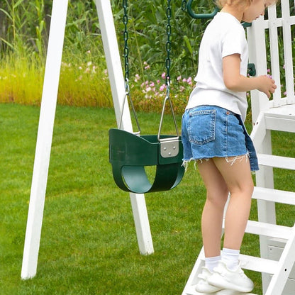 Baby swing for large craftsman swing set - set not included - The Nurturing Nook