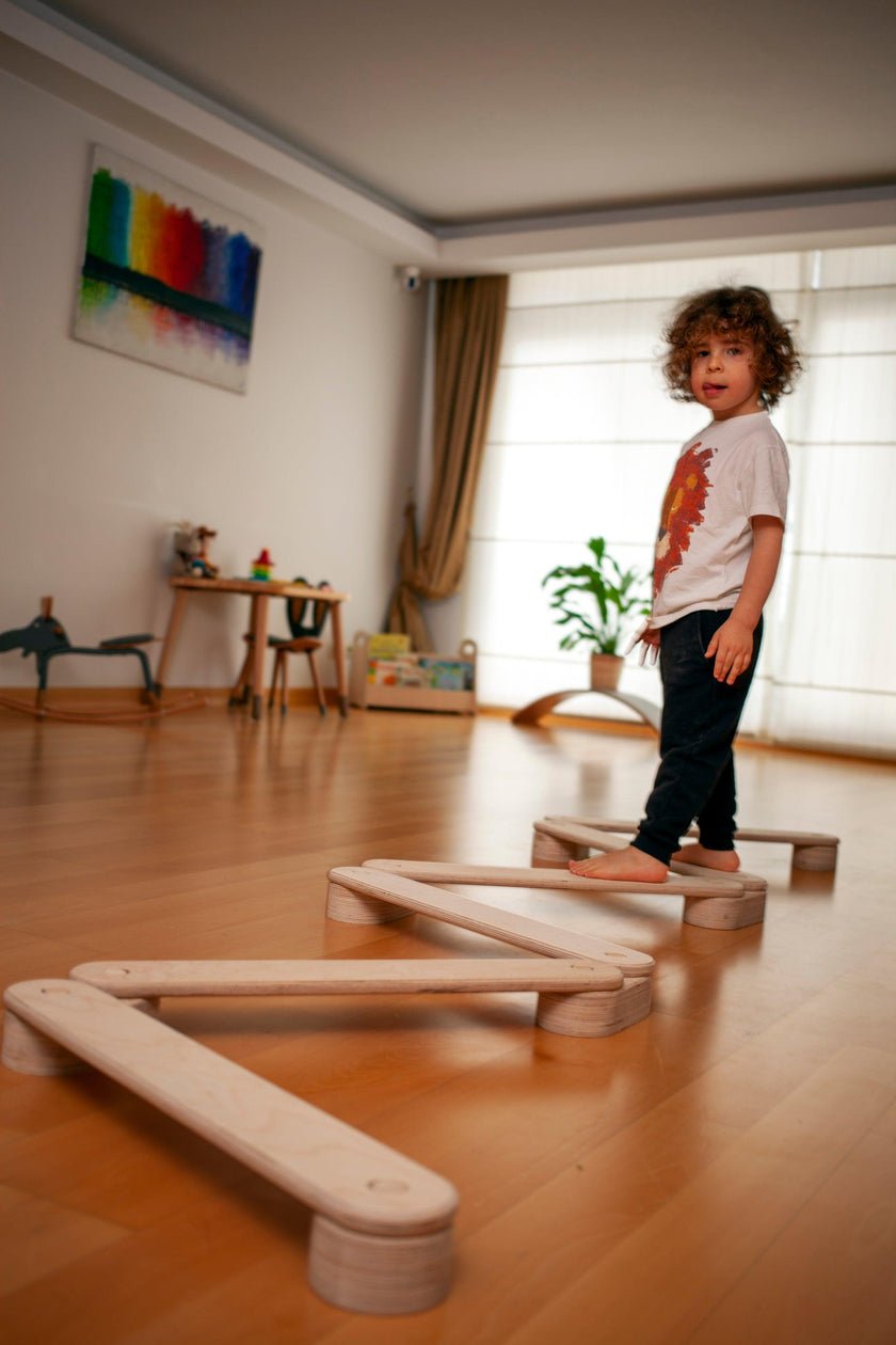 Balance Beam and Stepping Stones Set - The Nurturing Nook