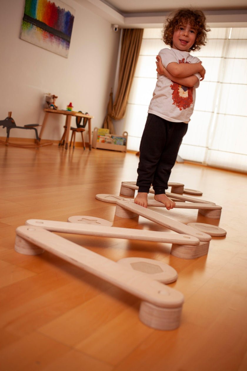 Balance Beam and Stepping Stones Set - The Nurturing Nook