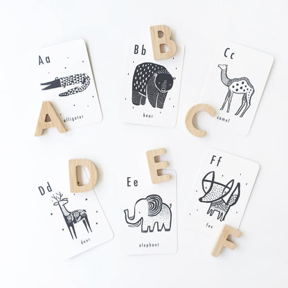 Bamboo alphabet set - The Nurturing Nook