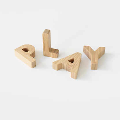 Bamboo alphabet set - The Nurturing Nook