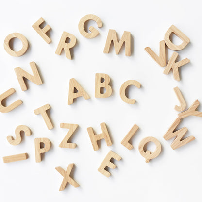 Bamboo alphabet set - The Nurturing Nook