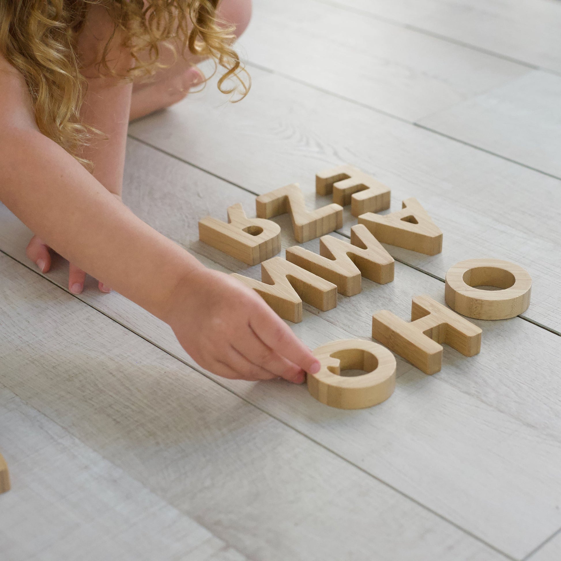 Bamboo alphabet set - The Nurturing Nook