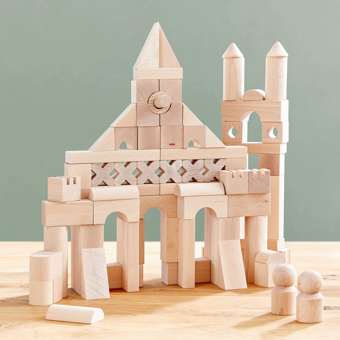 Basic Building Blocks 102 Piece Extra Large Wooden Starter Set - The Nurturing Nook