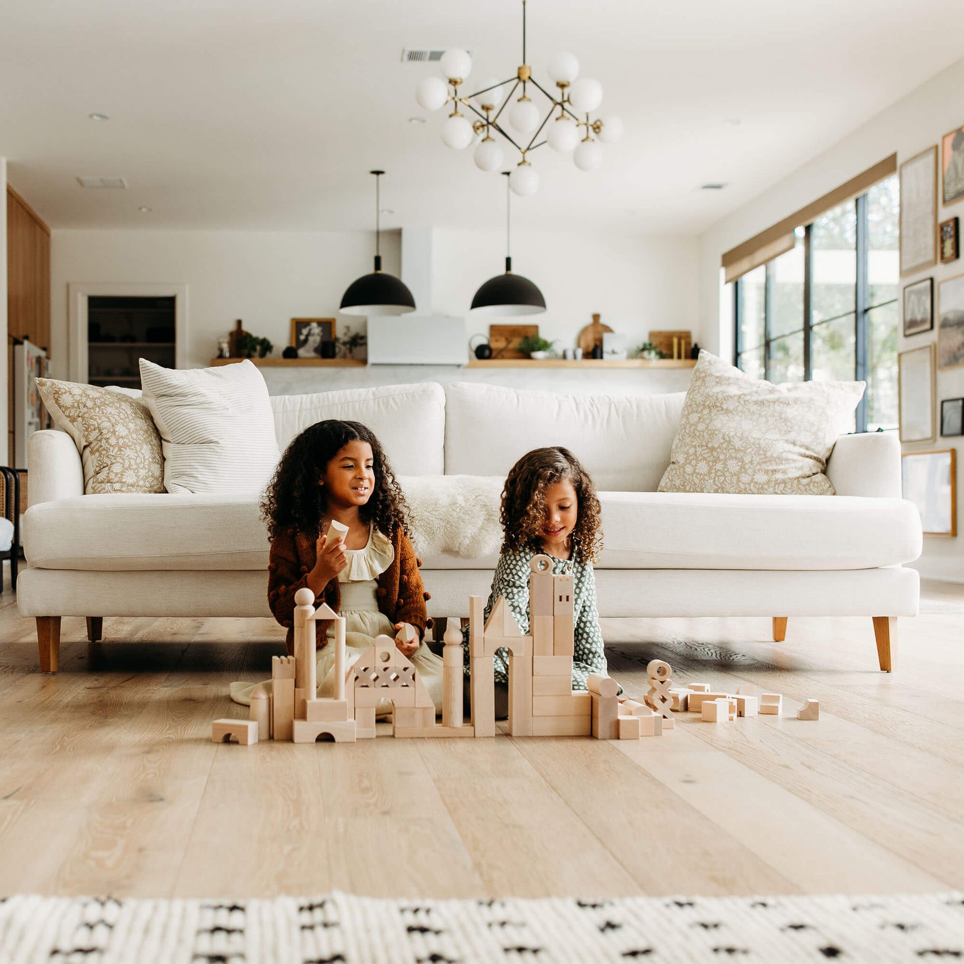 Basic Building Blocks 102 Piece Extra Large Wooden Starter Set - The Nurturing Nook