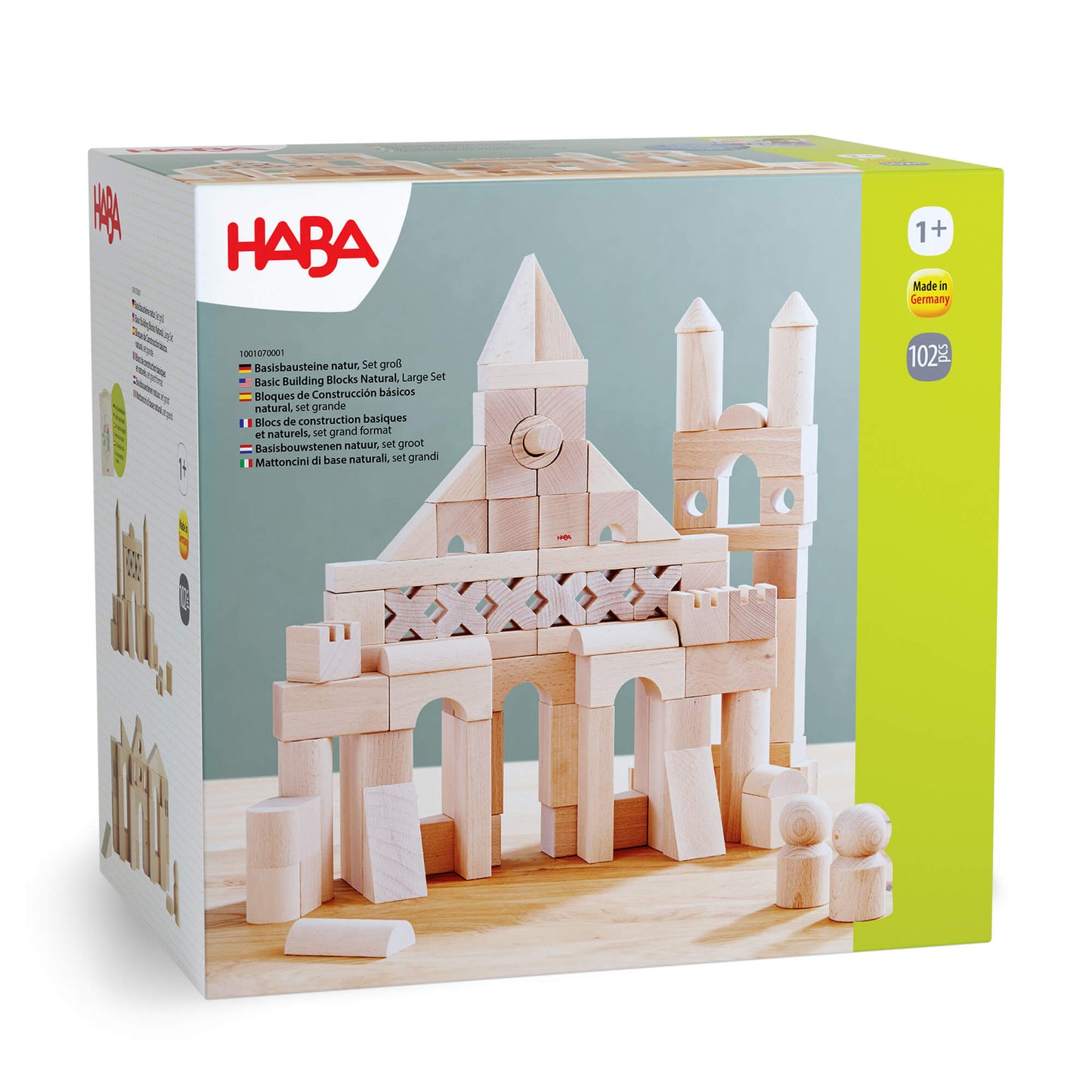Basic Building Blocks 102 Piece Extra Large Wooden Starter Set - The Nurturing Nook