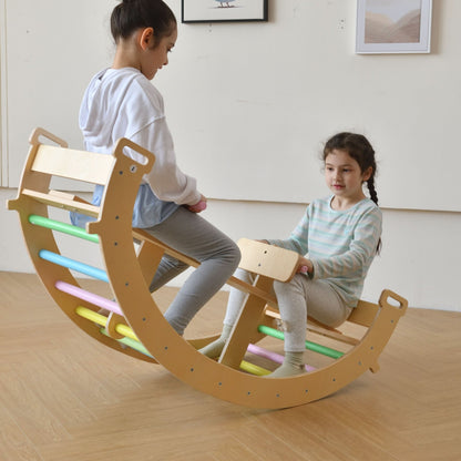 Bazel - Pikler 6 - in - 1 climber with rocker arch and slide set - The Nurturing Nook