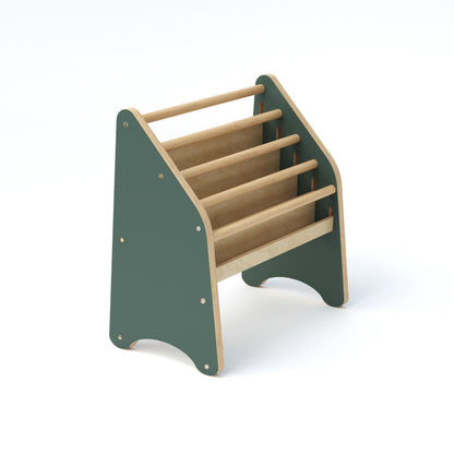 Wooden Montessori Bookshelf White