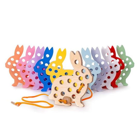Bunny Lacing Toy - The Nurturing Nook