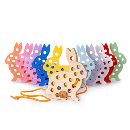 Bunny Lacing Toy - The Nurturing Nook