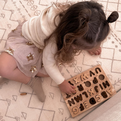 Capital Letter Puzzle - Neutral - The Nurturing Nook