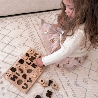Capital Letter Puzzle - Neutral - The Nurturing Nook