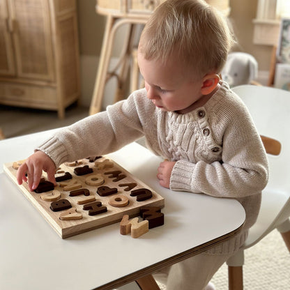 Capital Letter Puzzle - Neutral - The Nurturing Nook