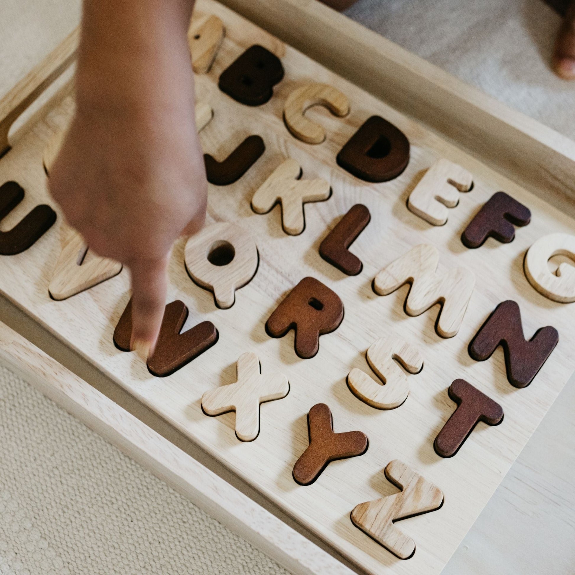 Capital Letter Puzzle - Neutral - The Nurturing Nook