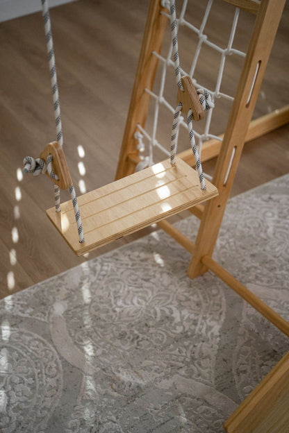 Chestnut - 8 - in - 1 wooden jungle gym for toddlers - The Nurturing Nook