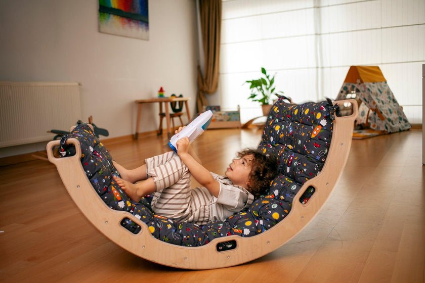 Climbing Arch & Rocker with Cushion - The Nurturing Nook